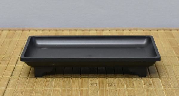 Plastik-Unterteller schwarz, 18x12x2,5cm